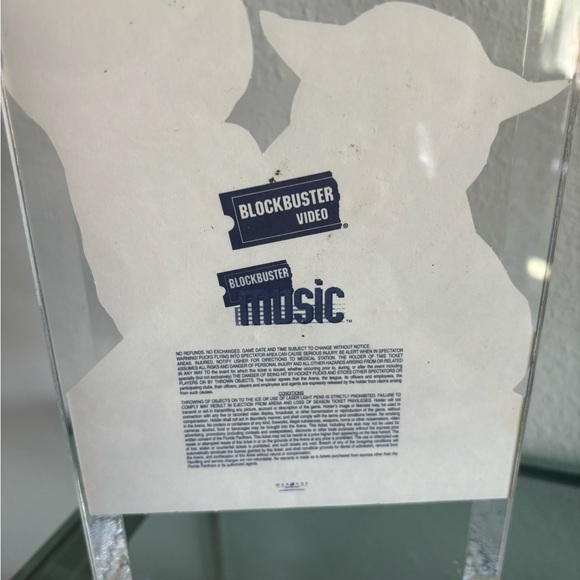 1997 Florida Panthers playoff ticket in case in acrylic - Picture 4 of 4